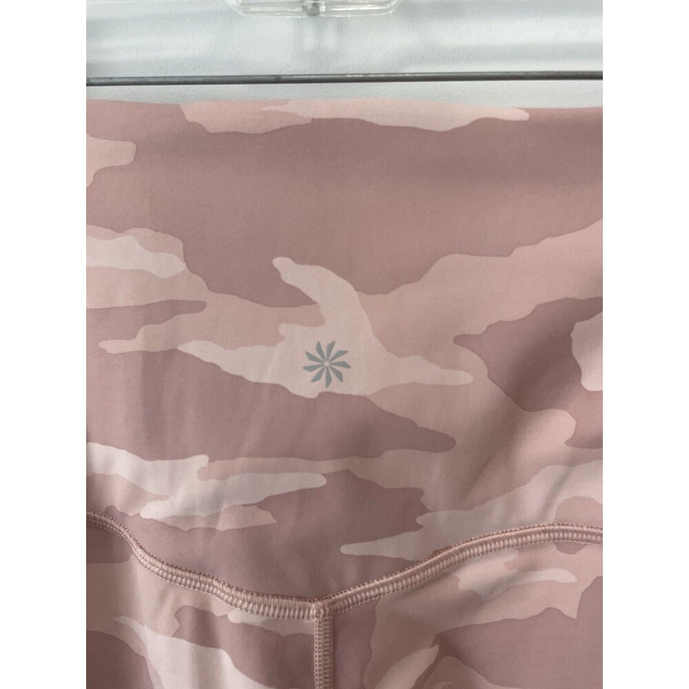 Athleta Elation Camo 7/8 Tight Size 3X Camo Lux Pink Yoga Pilates Walking - Picture 3 of 6